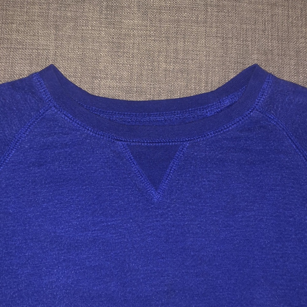 Madewell Royal Blue Sweatshirt like Material Shirt